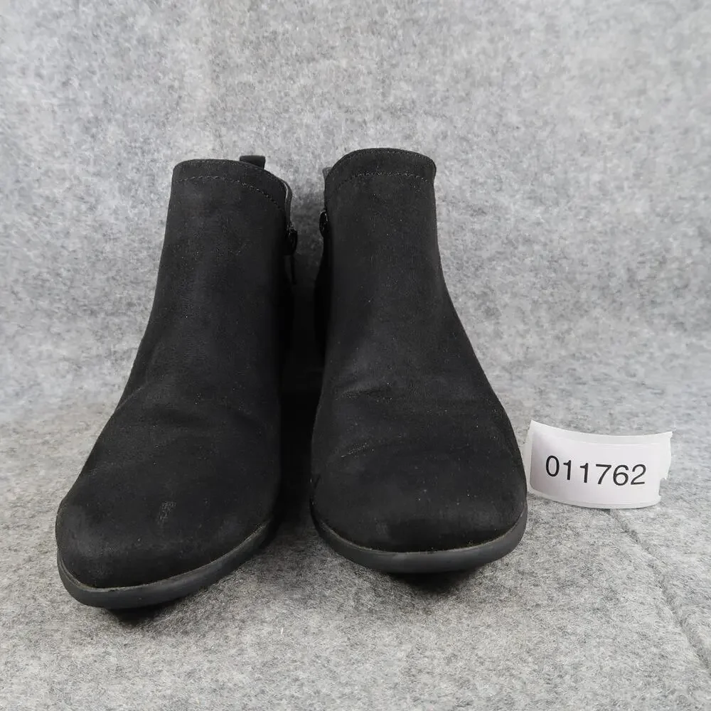 Madeline Girl Shoes Womens 7.5 Ankle Boots Fashion Block Heel Bootie Black_2